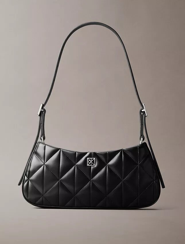 Quilted Emblem Logo Small Shoulder Bag Quilted Emblem Logo Small Shoulder Bag