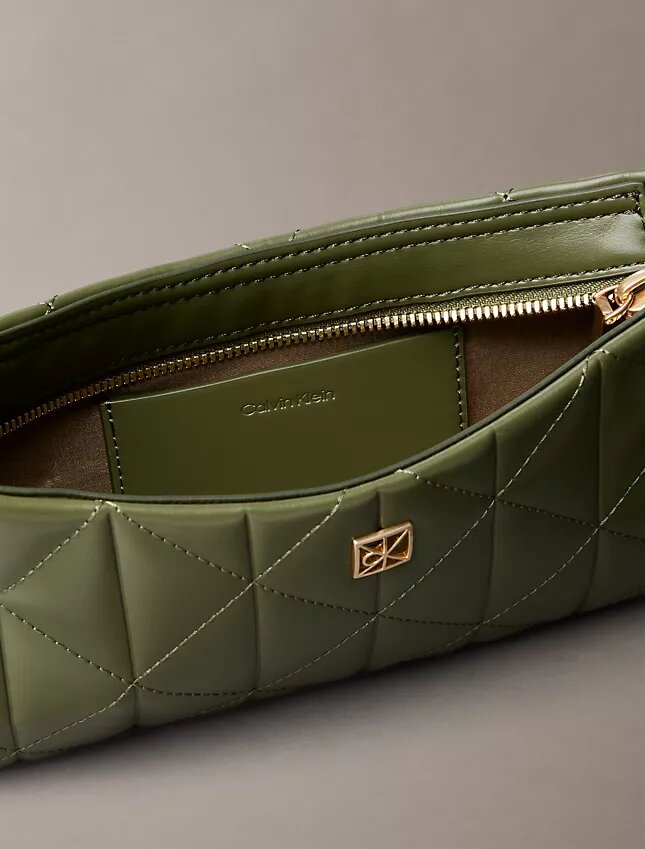 Quilted Emblem Logo Small Shoulder Bag Quilted Emblem Logo Small Shoulder Bag