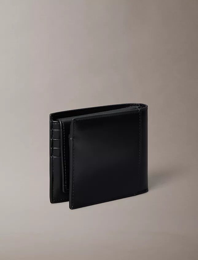 Raised Logo Bifold Wallet with Card Case Raised Logo Bifold Wallet with Card Case