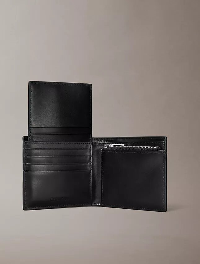 Raised Logo Bifold Wallet with Card Case Raised Logo Bifold Wallet with Card Case