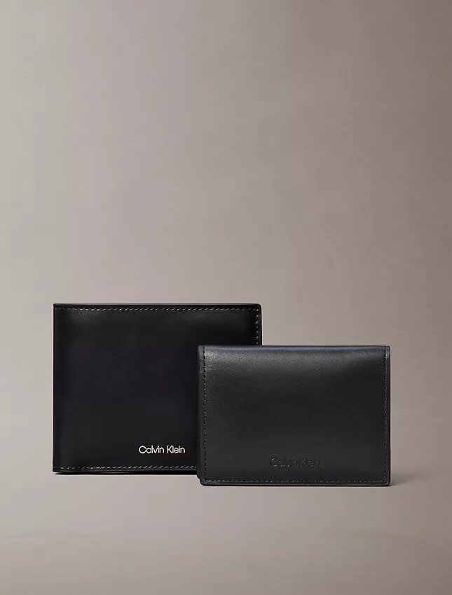 Raised Logo Bifold Wallet with Card Case Raised Logo Bifold Wallet with Card Case