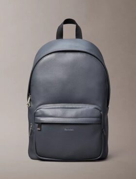 Raised Logo Round Backpack