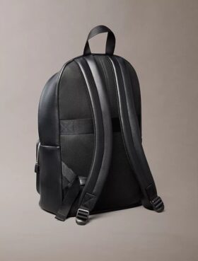 Raised Logo Round Backpack