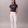 Raised Script Logo Graphic Slim T-Shirt