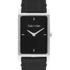 Rectangle Dial Leather Strap Watch