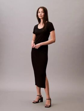 Refined Cotton Midi Dress