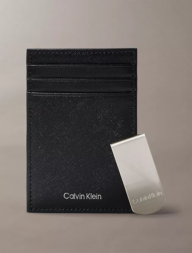 Refined Saffiano Card Case + Money Clip Refined Saffiano Card Case + Money Clip
