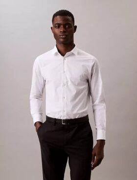 Refined Slim Stretch Button-Down Shirt