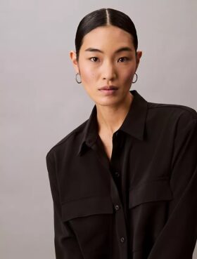 Relaxed Button-Down Utility Shirt