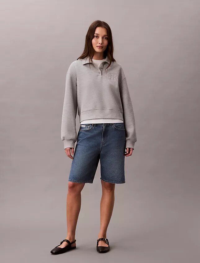 Relaxed Ck Polo Sweatshirt Relaxed Ck Polo Sweatshirt