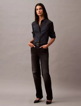 Relaxed Cotton Cashmere Jeans