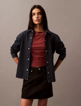 Relaxed Denim Button-Down Shirt