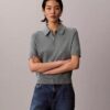 Relaxed Knit Polo Sweater
