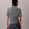 Relaxed Knit Polo Sweater