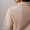Relaxed Knit Polo Sweater