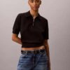 Relaxed Knit Polo Sweater