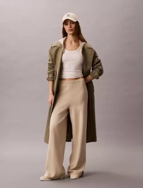 Relaxed Knit Wide Leg Pants