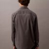 Relaxed Wool Blend Button-Down Shirt