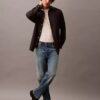 Relaxed Wool Blend Button-Down Shirt