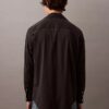 Relaxed Wool Blend Button-Down Shirt