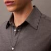 Relaxed Wool Blend Button-Down Shirt