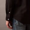 Relaxed Wool Blend Button-Down Shirt
