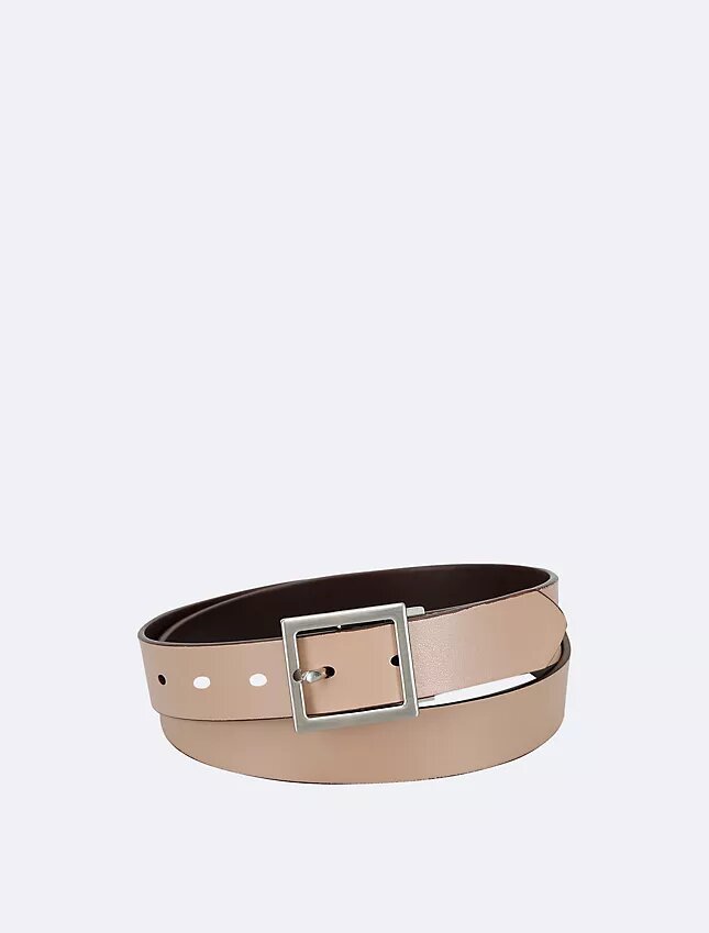 Reversible Center Bar Buckle Belt Reversible Center Bar Buckle Belt