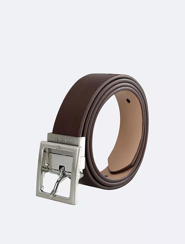 Reversible Center Bar Buckle Belt Reversible Center Bar Buckle Belt