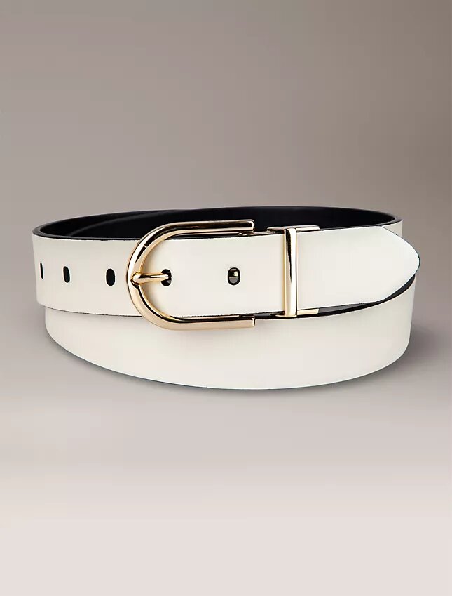 Reversible Round Buckle Belt Reversible Round Buckle Belt
