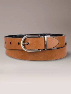 Reversible Round Buckle Belt