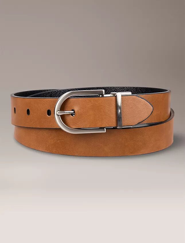 Reversible Round Buckle Belt Reversible Round Buckle Belt
