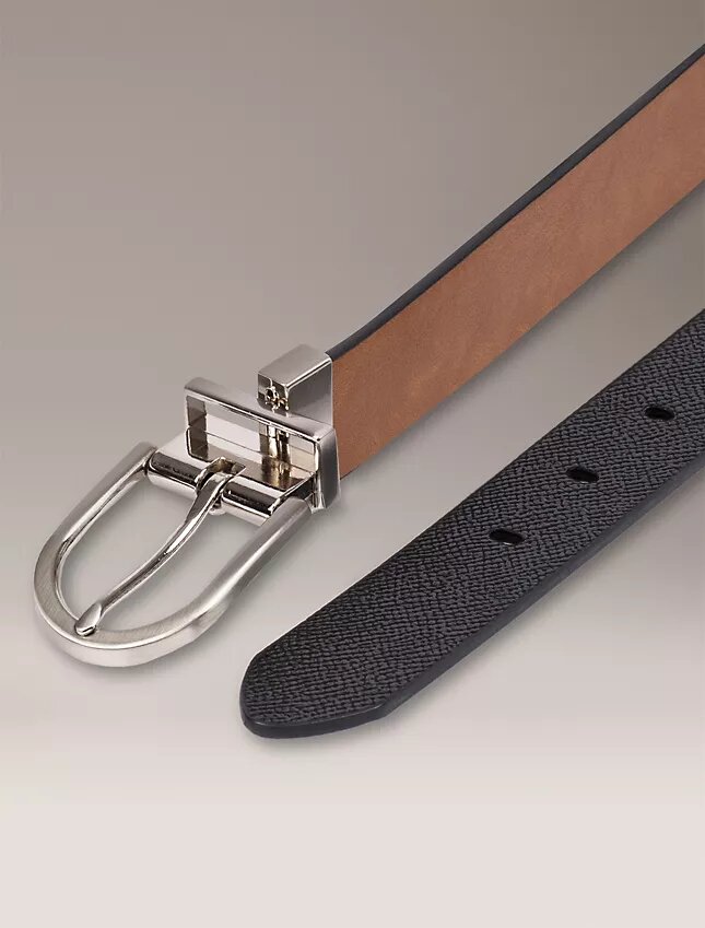 Reversible Round Buckle Belt Reversible Round Buckle Belt