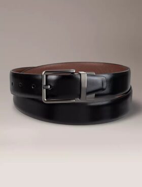 Reversible Saffiano Leather Dress Belt Reversible Saffiano Leather Dress Belt
