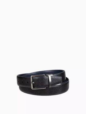 Reversible Saffiano Leather Dress Belt