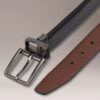 Reversible Saffiano Leather Dress Belt