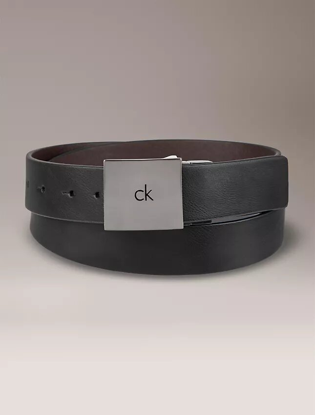 Reversible Square Logo Plaque Belt Reversible Square Logo Plaque Belt