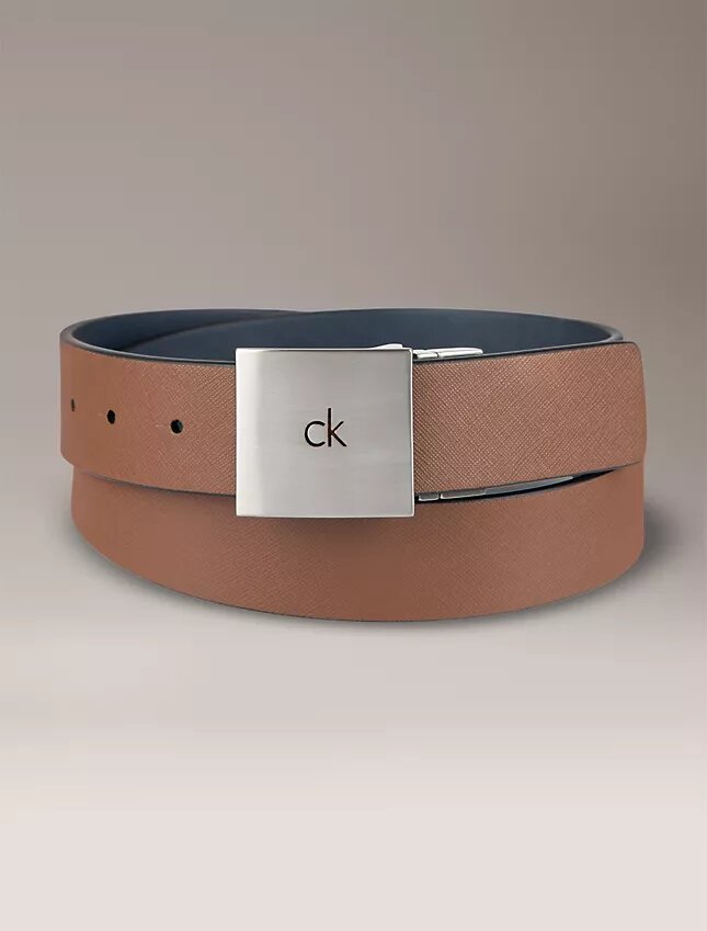 Reversible Square Logo Plaque Belt Reversible Square Logo Plaque Belt