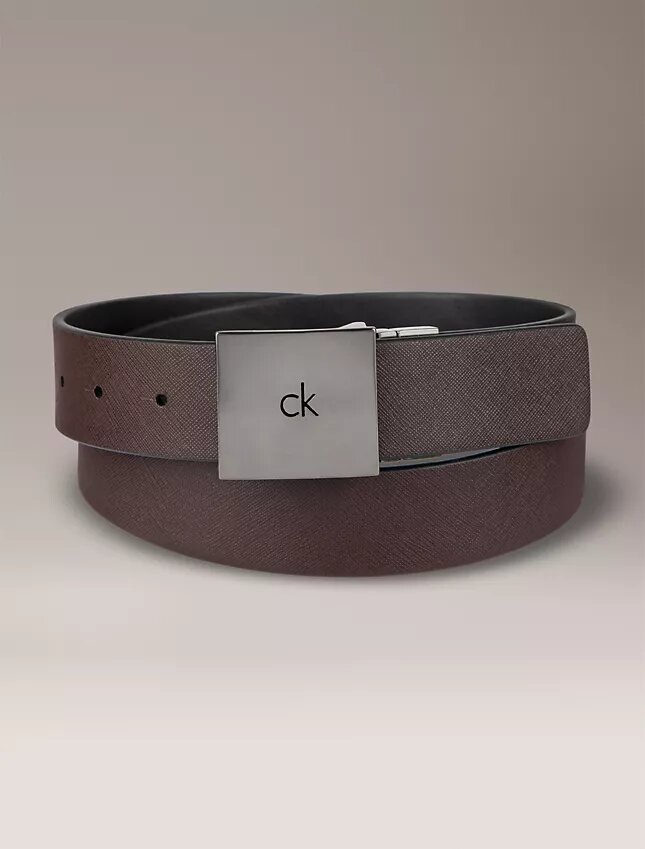 Reversible Square Logo Plaque Belt Reversible Square Logo Plaque Belt