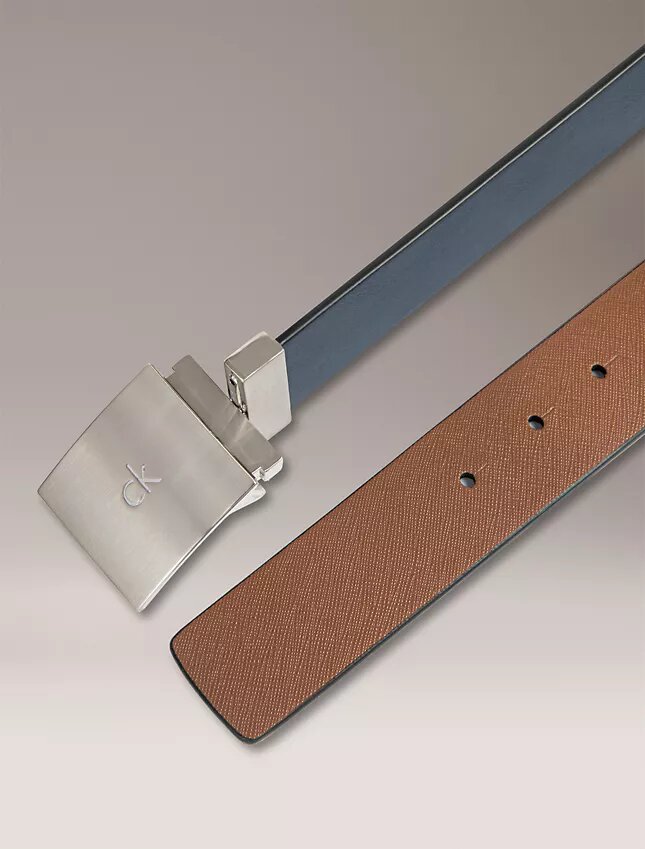 Reversible Square Logo Plaque Belt Reversible Square Logo Plaque Belt