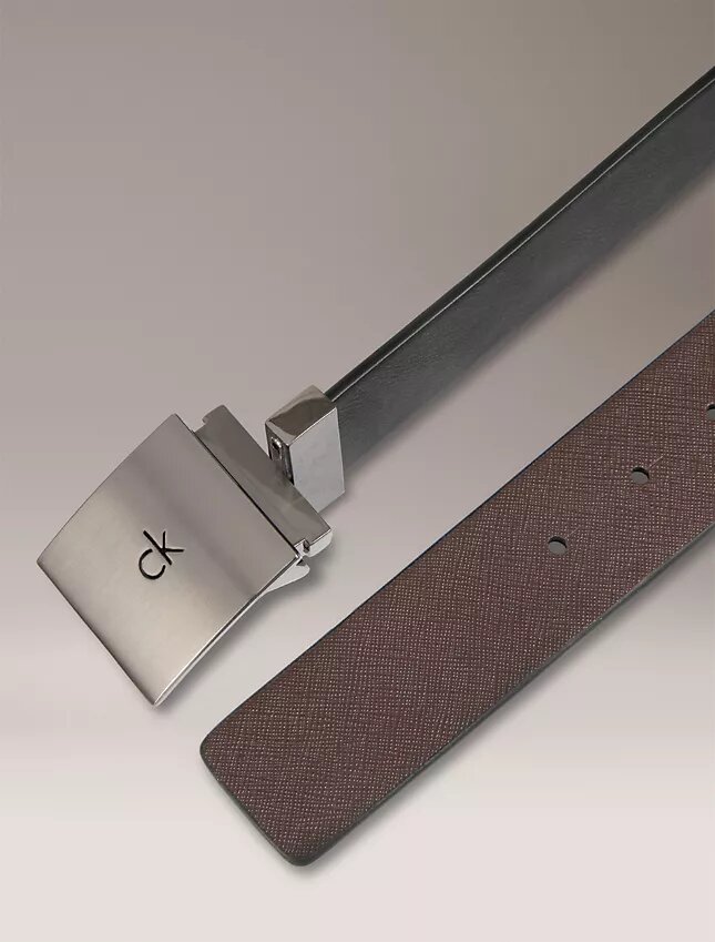 Reversible Square Logo Plaque Belt Reversible Square Logo Plaque Belt