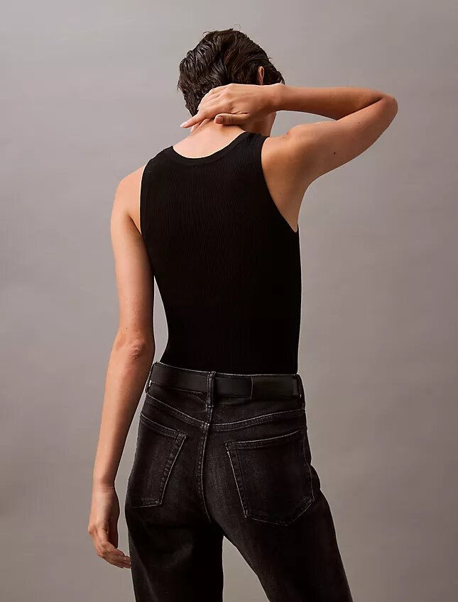 Rib Cotton Sweater Tank Rib Cotton Sweater Tank
