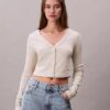 Rib Cropped Cardigan Rib Cropped Cardigan