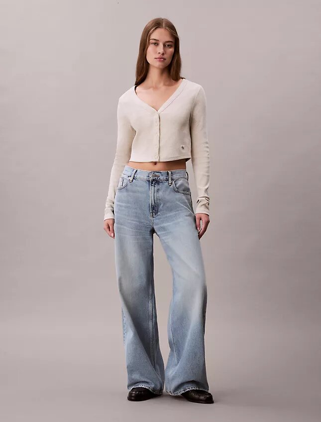 Rib Cropped Cardigan Rib Cropped Cardigan
