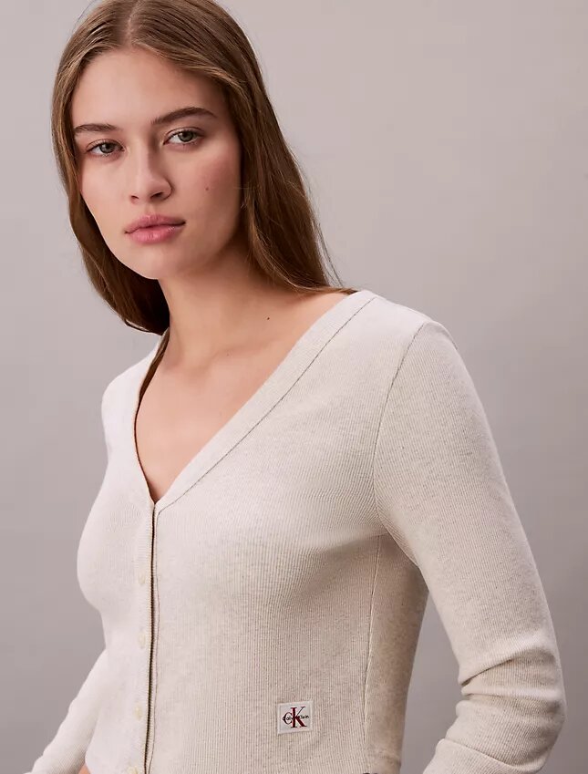 Rib Cropped Cardigan Rib Cropped Cardigan