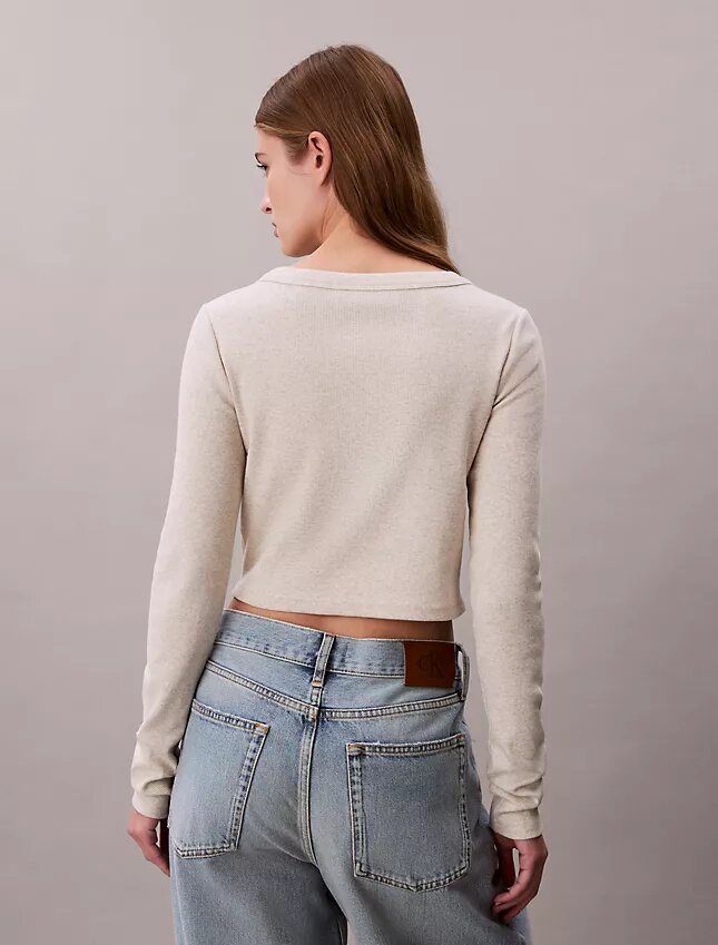 Rib Cropped Cardigan Rib Cropped Cardigan