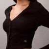 Rib Cropped Cardigan Rib Cropped Cardigan