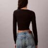 Rib Cropped Cardigan Rib Cropped Cardigan