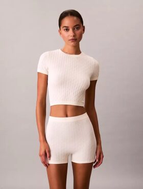 Rib Emblem Seamless Tee