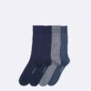 Rib Logo 4-Pack Dress Socks