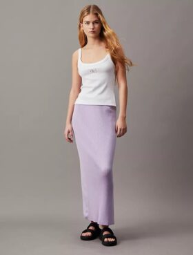 Rib Monologo Sweater Maxi Skirt